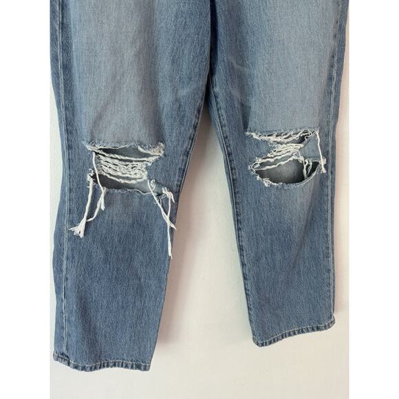 Blank NYC In Over It Ribcage High Rise Distressed Ripped Cropped Jeans Size 27 - Picture 8 of 11